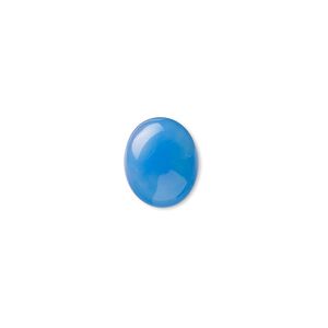 Blue agate 1pkg6, calibrated oval cab 12x10mm