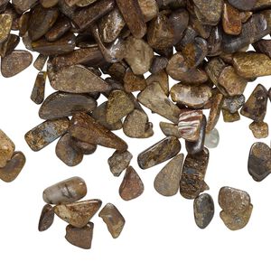 Bronzite 1pkg2oz, undrilled inlay chip natural mini