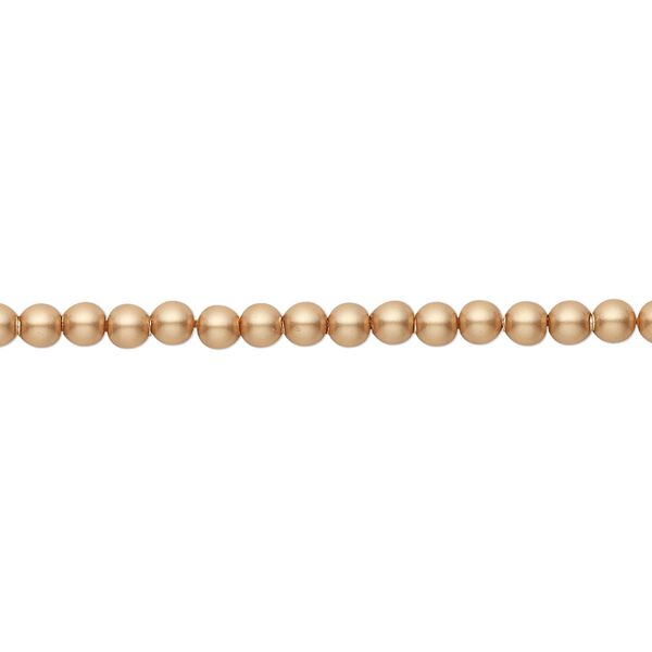 Pearl 1000pk vintage gold, Swarovski&reg; 3mm round 5810 image number 0