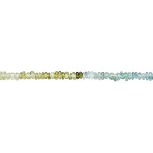 Multi-sapphire 1pkg1, hand-cut rondelle bead 12 inch 2x1mm-3x1mm