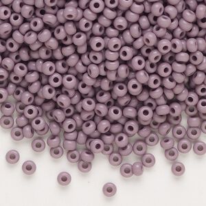 Seed bead, Preciosa Ornela Czech glass, pkg/50g, #8 rocaille, opaque violet, (23023).