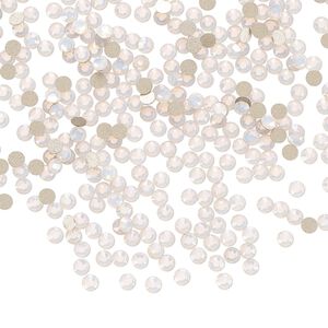 Flat back 144pk rose opal foil back, Preciosa MAXIMA Czech crystal rhinestone 2.1-2.3mm chaton rose round SS7