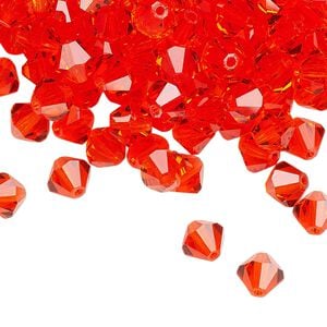 Bead 144pk hyacinth, Preciosa Czech crystal 6mm bicone