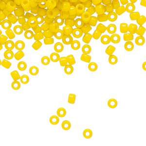 Seed bead, TOHO BEADS&reg;, glass, pkg/50g, #8 round, opaque sunshine (TR-08-42B).