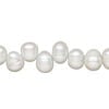 Freshwater pearl 1pkg1, top-drilled rice, 15.5-16 inch pale ocean 8x6mm-11x8mm cultured image number 0