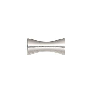 Bead, sterling silver, 17.5x7.5mm bamboo. Sold individually.