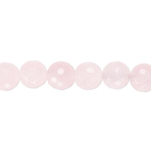 Rose quartz 1pkg1, tumbled faceted round bead natural 15.5-16 inch 8mm