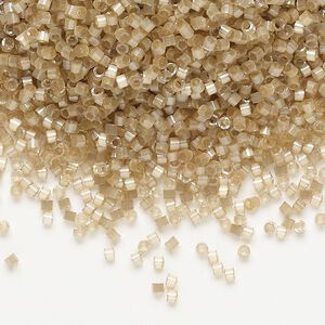 Seed bead, Delica&reg;, glass, pkg/50g, #11 round, opaque silk satin inside dyed color shell (DB-1802).