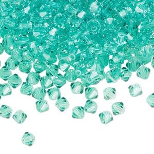 Bead 48pk Caribbean Sea, Preciosa Czech crystal 4mm bicone
