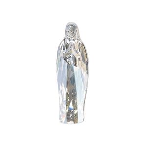 Fancy stone 1pk crystal moonlight foil back, Crystal Passions&reg; 30x9.5mm Virgin Mary 4973