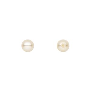 Pearl 300pk cream, Preciosa Czech crystal 6mm half-drilled round