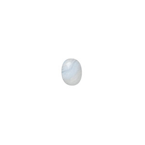 Blue lace agate 1pkg2, calibrated oval cab natural 8x6mm