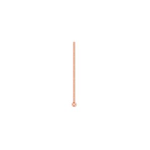 Head pin 1pkg100 copper, 0.75 inch / 1.5mm ball tip, 22 gauge