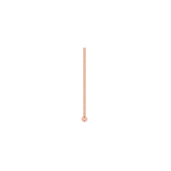 Head pin 1pkg100 copper, 0.75 inch / 1.5mm ball tip, 22 gauge image number 0