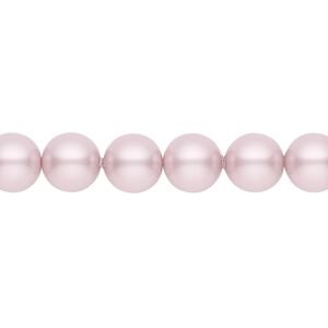Pearl 50pk powder rose, Crystal Passions&reg; 8mm round 5810
