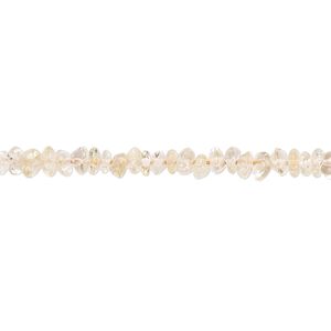 Citrine 1pkg1, hand-cut saucer bead 14 inch 3x2mm-4x3mm