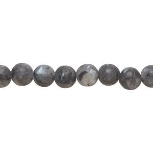 Blue labradorite 1pkg1, matte round bead natural 8 inch 6mm
