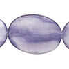 Mother-of-pearl shell 1pkg1, flat oval bead 14 inch purple 35x25mm image number 0