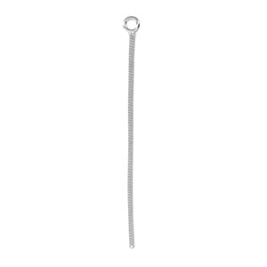 Focal, sterling silver, 36x0.8mm chain. Sold per pkg of 4.