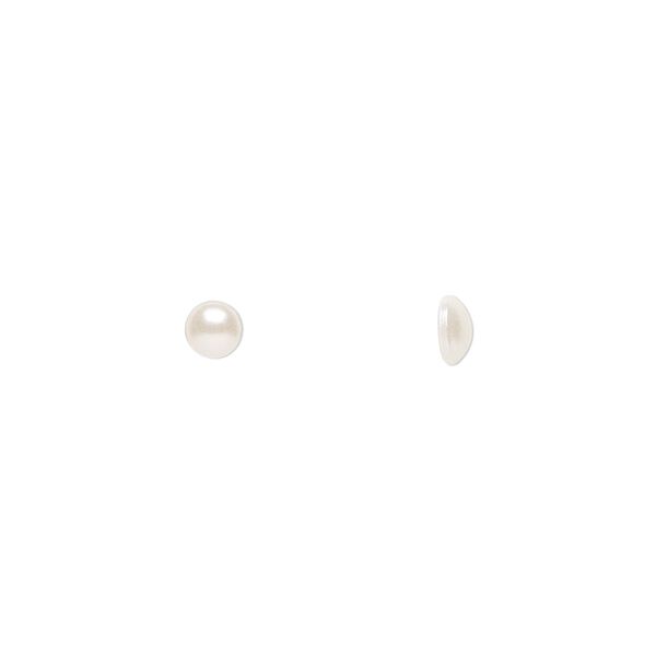 Cabochon 144pk crystal cream pearl, Crystal Passions&reg; 3.8-4mm hotfix SS16 2080/4 image number 0
