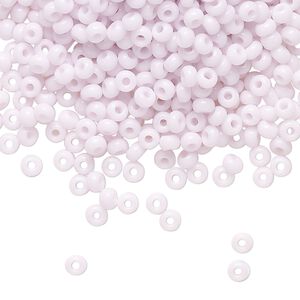 Seed bead, Preciosa Ornela Czech glass, pkg/50g, #8 rocaille, opaque pink, (73420).