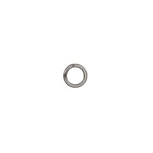 Jump ring 1pkg50 stainless steel, 7mm round, 18 gauge / 5.1mm inside diameter