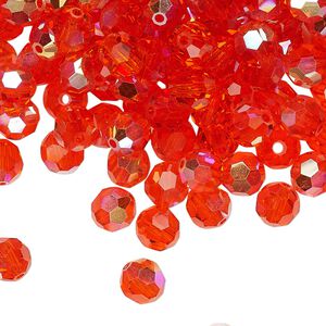 Bead 24pk hyacinth AB, Preciosa Czech crystal 6mm round