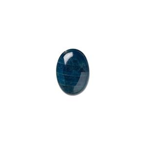 Blue apatite 1pkg1, calibrated oval cab natural 14x10mm
