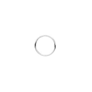 Jump ring 1pkg10 sterling silver, 10mm soldered closed round, 22 gauge / 8.9mm inside diameter