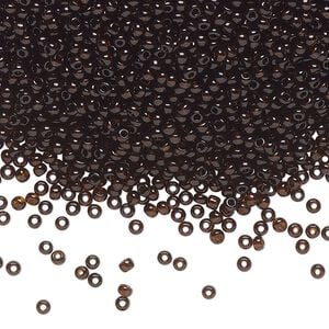 Seed bead, Preciosa Ornela Czech glass, pkg/50g, #11 rocaille, transparent root beer, (10140).