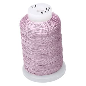 Thread, Purely Silk&trade;, 3-ply, lilac, size FF. Sold per 115-yard spool.