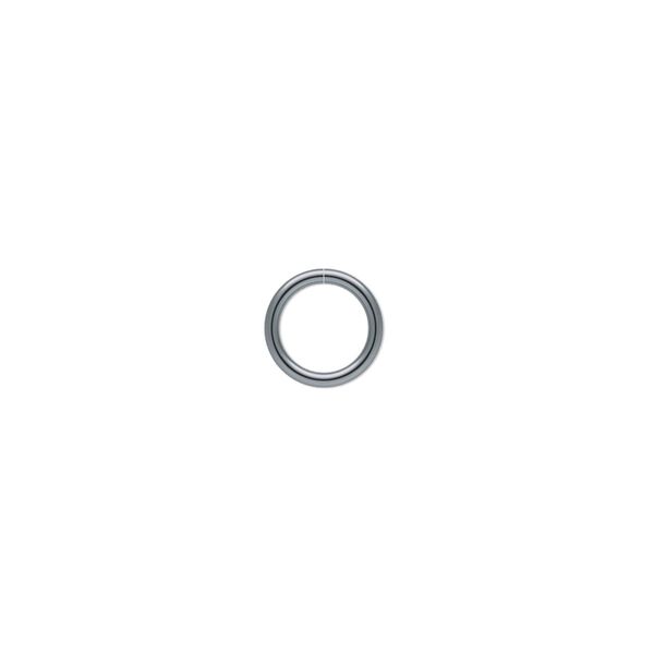 Jump ring 1pkg500 gunmetal-plated, 8mm round, 18 gauge / 6mm inside diameter / brass image number 0