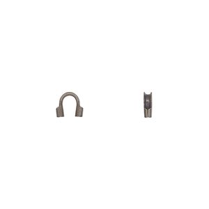Wire protector, Accu-Guard&trade;, antique gold-plated brass, 5mm tube, 1.1mm inside diameter. Sold per pkg of 500.