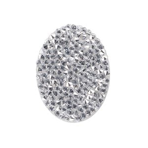 Iron-on transfer 1pk crystal CAL, Crystal Passions&reg; 29x22mm oval 707487