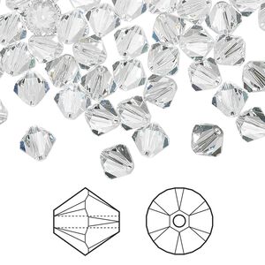 Bead 144pk crystal, Crystal Passions&reg; 6mm bicone 5328