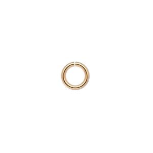 Jump ring 1pkg10 14Kt gold-filled, 8mm round, 16 gauge / 5.4mm inside diameter