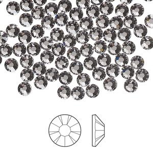 Flat back 1pkg1440, lilac ash foil back Preciosa MAXIMA Czech crystal rhinestone 3.8-4mm chaton rose round SS16