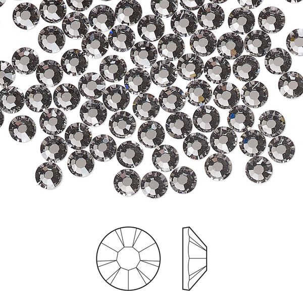 Flat back 1pkg1440, lilac ash foil back Preciosa MAXIMA Czech crystal rhinestone 3.8-4mm chaton rose round SS16 image number 0