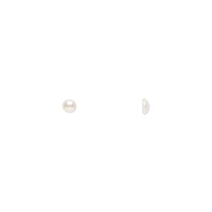 Cabochon 1440pk crystal cream pearl, Swarovski&reg; 2.7-2.9mm hotfix SS10 2080/4