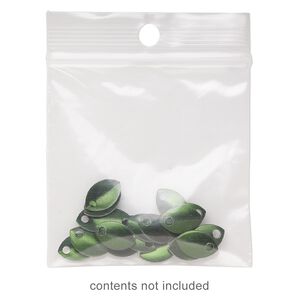 Bag, Tite-Lip&trade;, plastic, clear, 2x2-inch top zip with top hole. Sold per pkg of 100.