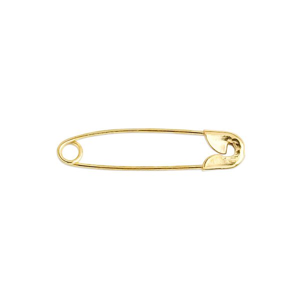 Safety pin 1pkg25 gold-finished, 1 inch, steel image number 0