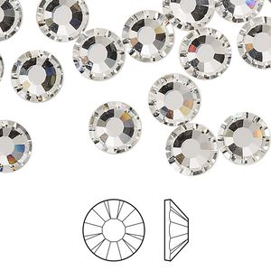 Flat back 144pk crystal foil back, Preciosa MAXIMA Czech crystal rhinestone 8.41-8.67mm chaton rose round SS40