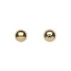 Hemalyke&trade; 1pkg4, electroplated half-drilled round bead 8mm image number 0