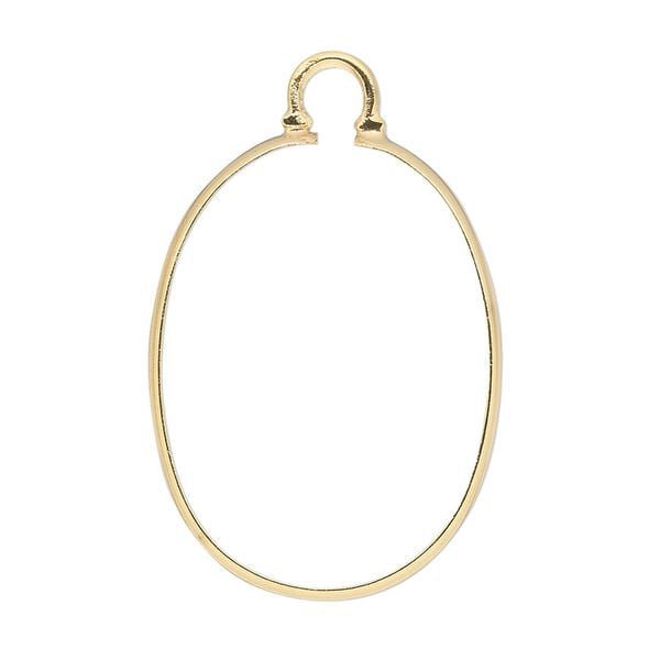 Focal, Cinch Mount, 14Kt gold-filled, 30x22mm oval bezel setting. Sold individually. image number 0