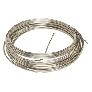 Wire, Wrapit&reg;, nickel silver, half-hard, round, 16 gauge. Sold per 0.25-pound spool, approximately 30 feet.