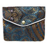Pouch 1pkg3 silver-finished steel and rayon fabric, multicolored, 4.75x4-inch brocade. image number 2