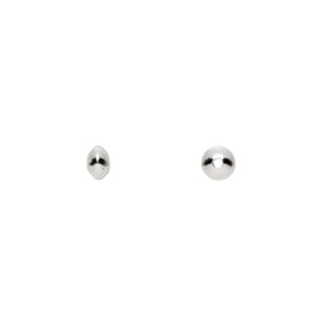 Bead 1pkg10 sterling silver, 5x3mm saucer