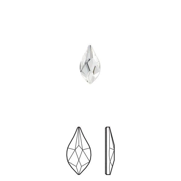 Flat back 144pk crystal foil back, Swarovski&reg; 10x5mm flame 2205 image number 0