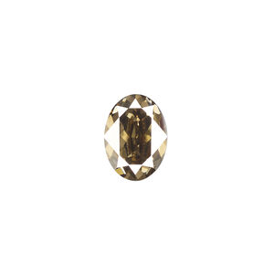 Fancy stone 1pkg1 crystal bronze foil back, Crystal Passions&reg; 14x10mm oval 4120
