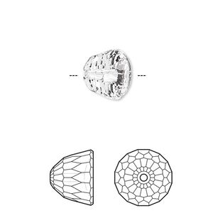 Bead 6pk crystal, Crystal Passions&reg; 10x8mm dome small 5542